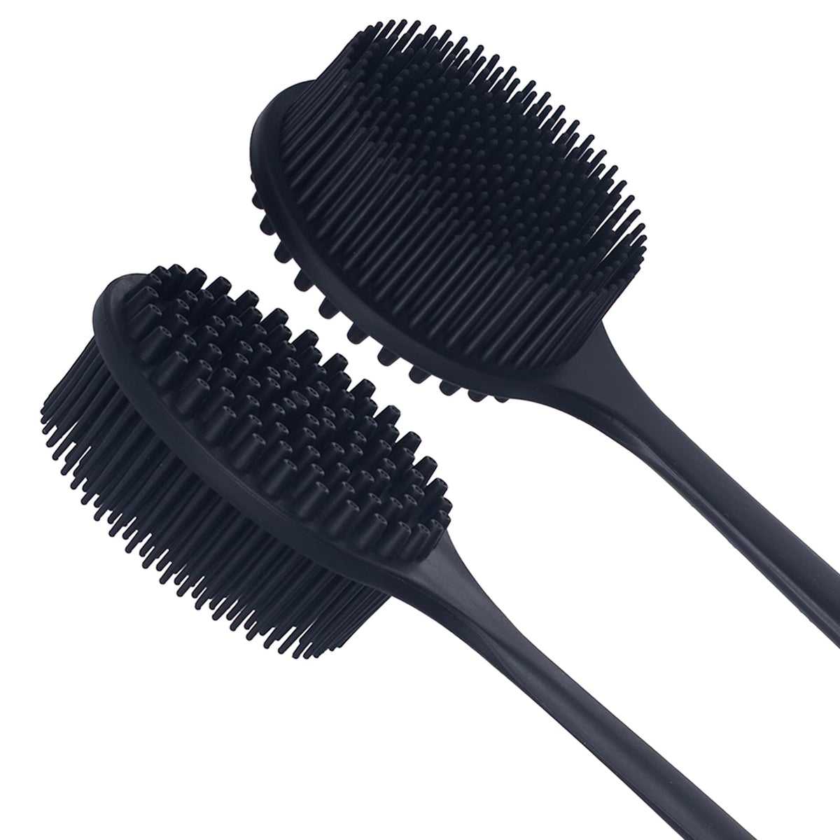 DNC close-up of soft silicone bristles for gentle cleaning and faster lathering