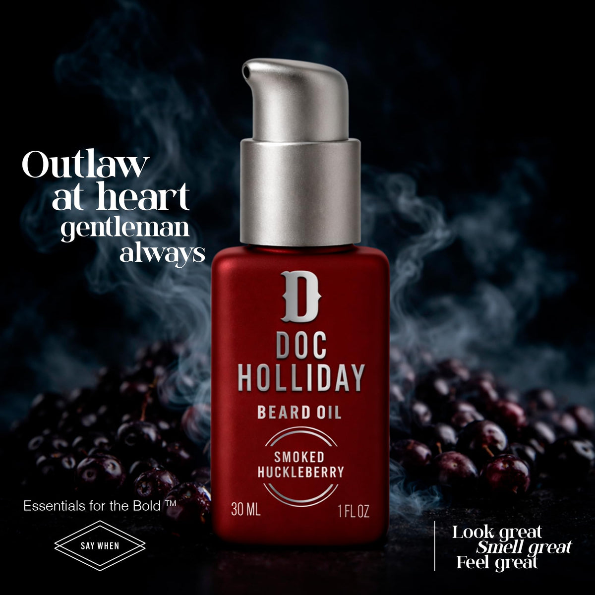 DOC HOLLIDAY oil texture pouring, lightweight gazeable finish benefit