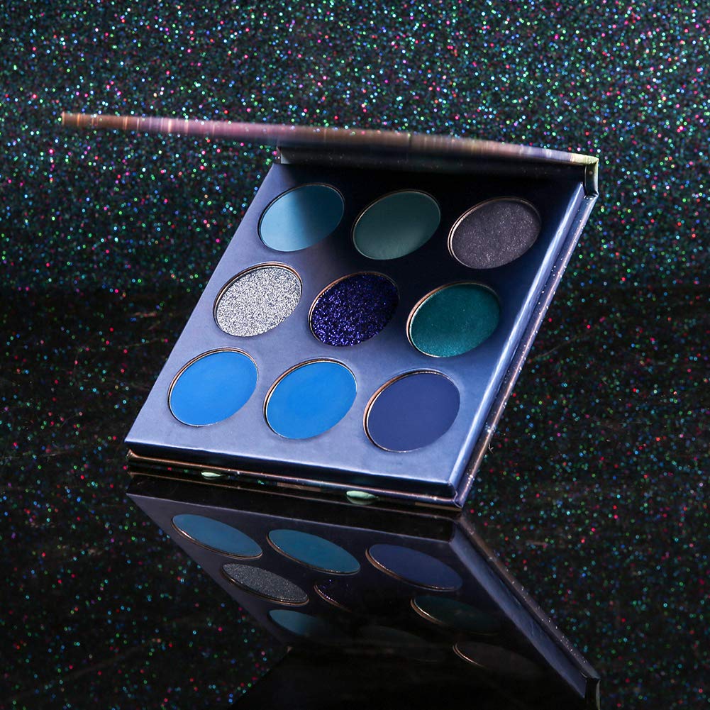 docolor application on model blue smokey eye illustrates dramatic daytime-to-night look