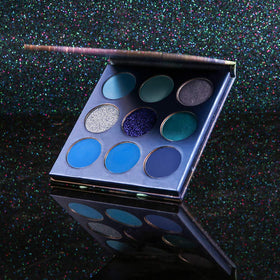 docolor application on model blue smokey eye illustrates dramatic daytime-to-night look