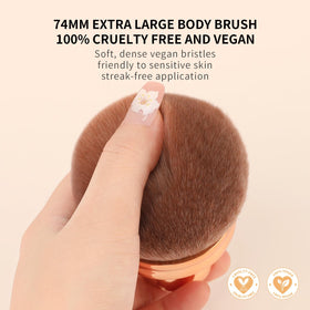 docolor dense synthetic bristles texture, soft on skin