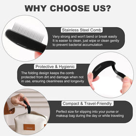 docolor curved comb profile matching eyelid shape for safe use
