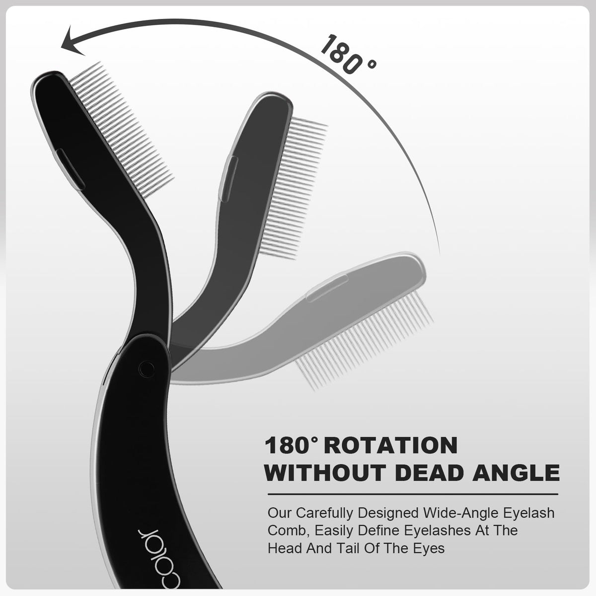 docolor comb separating model lashes for cleaner fuller appearance