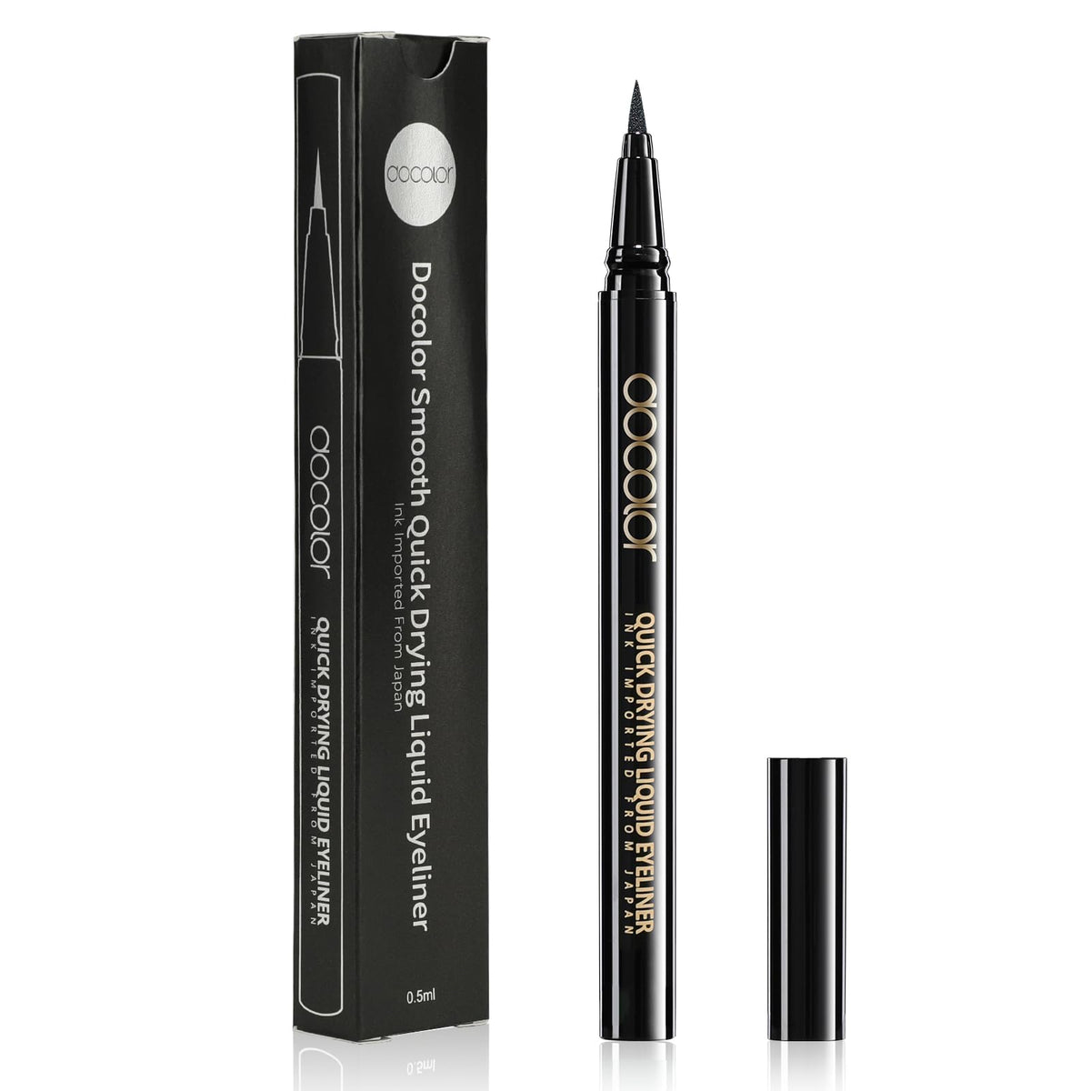 docolor front packaging and pen showing sleek design and clear branding benefit