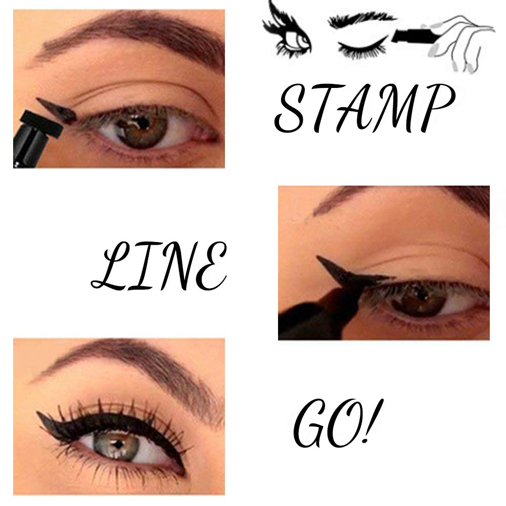 docolor in-use application stamping a wing for fast makeup