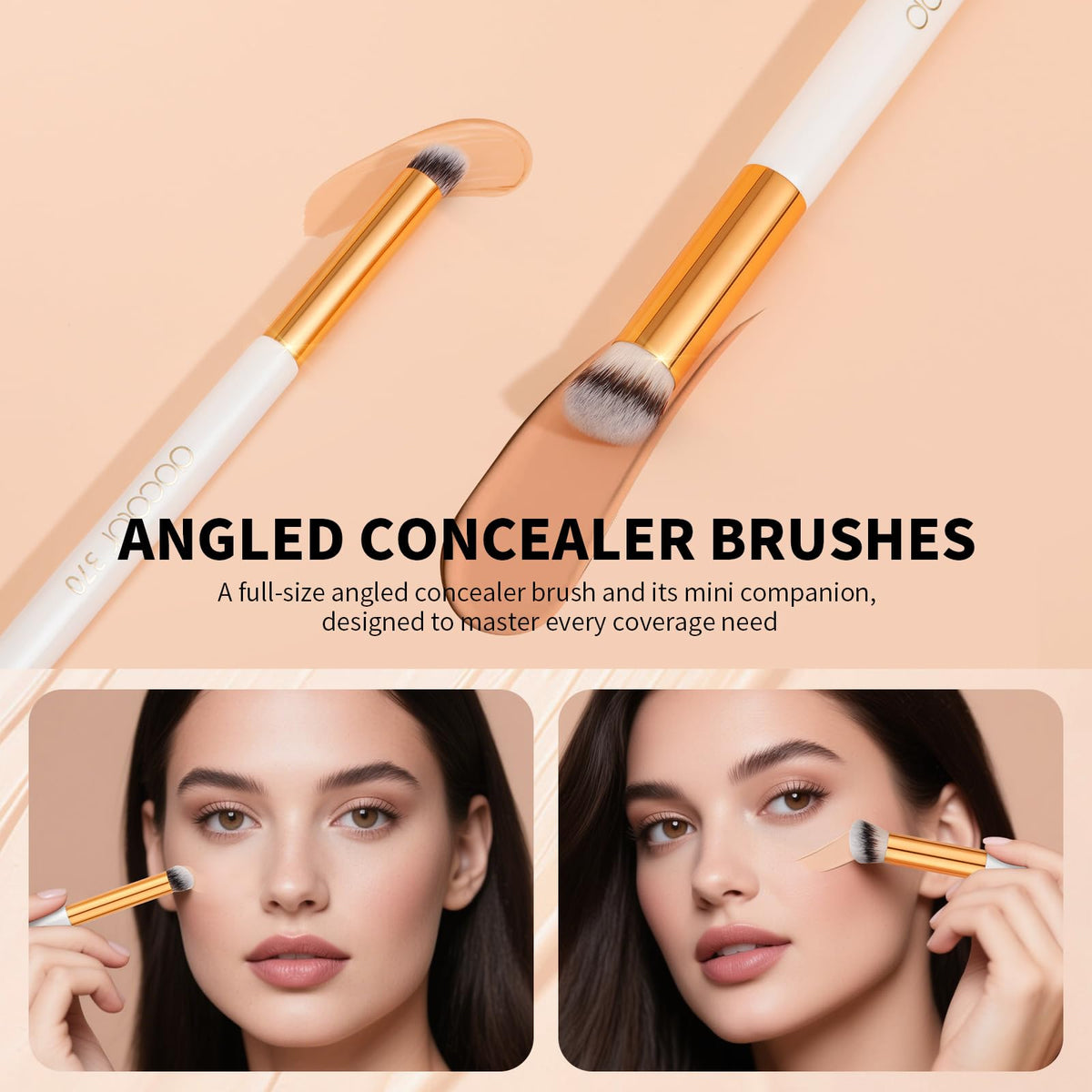 docolor brush blending concealer under eye for seamless coverage