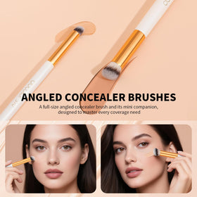 docolor brush blending concealer under eye for seamless coverage