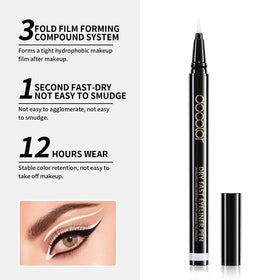 docolor winged eye using white liner for bold contrast