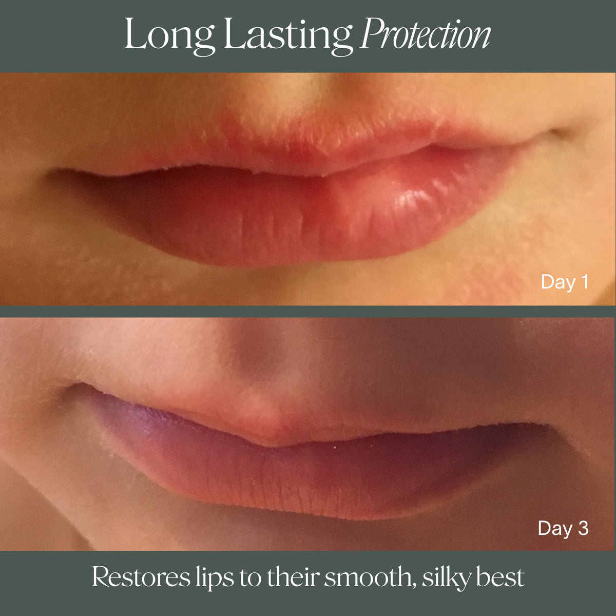 Doctor Rogers lip balm back label close-up listing gentle, clean ingredients