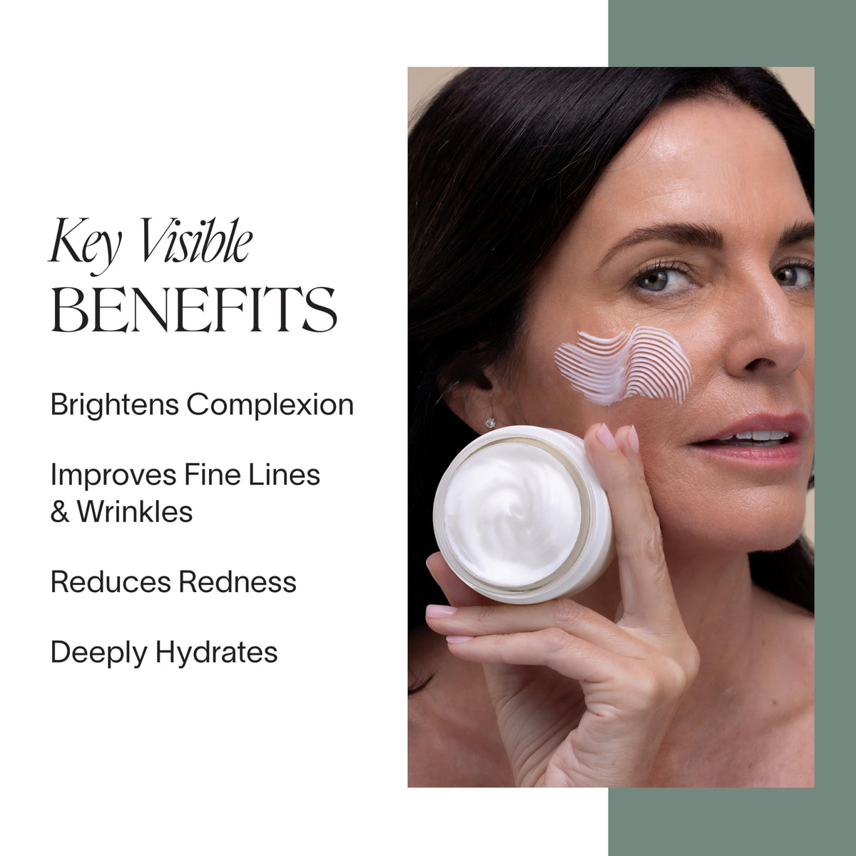 Doctor Rogers open cream texture demonstrating smooth, non-greasy feel for hydration