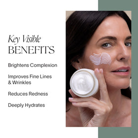 Doctor Rogers open cream texture demonstrating smooth, non-greasy feel for hydration