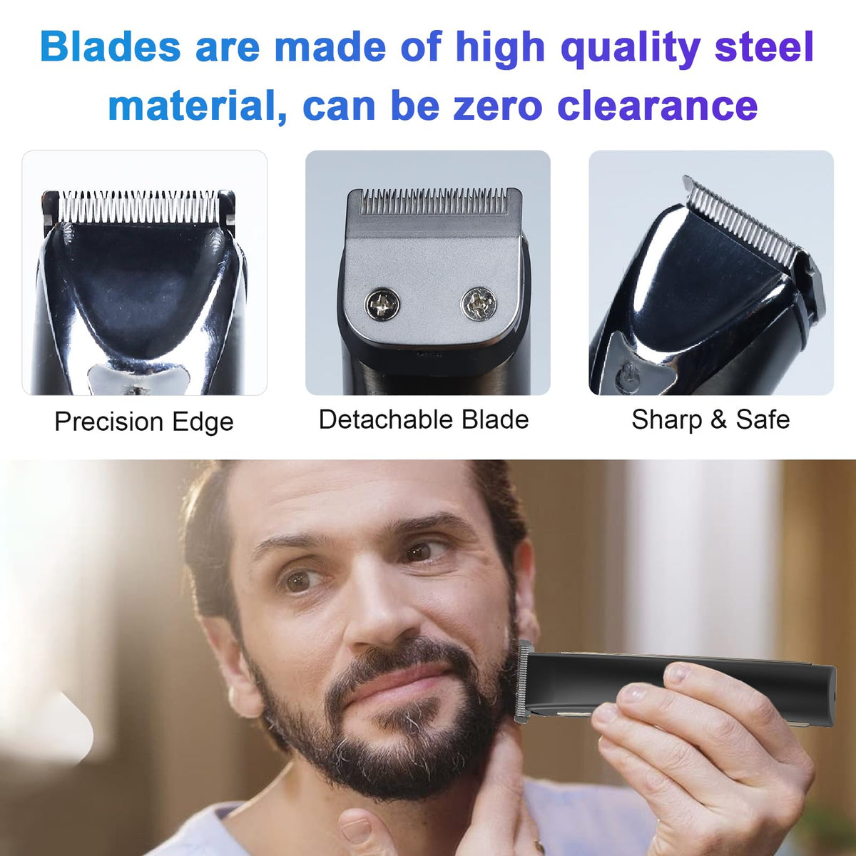 DODAER blade in trimmer use cutting hair, delivering cool consistent trimming performance