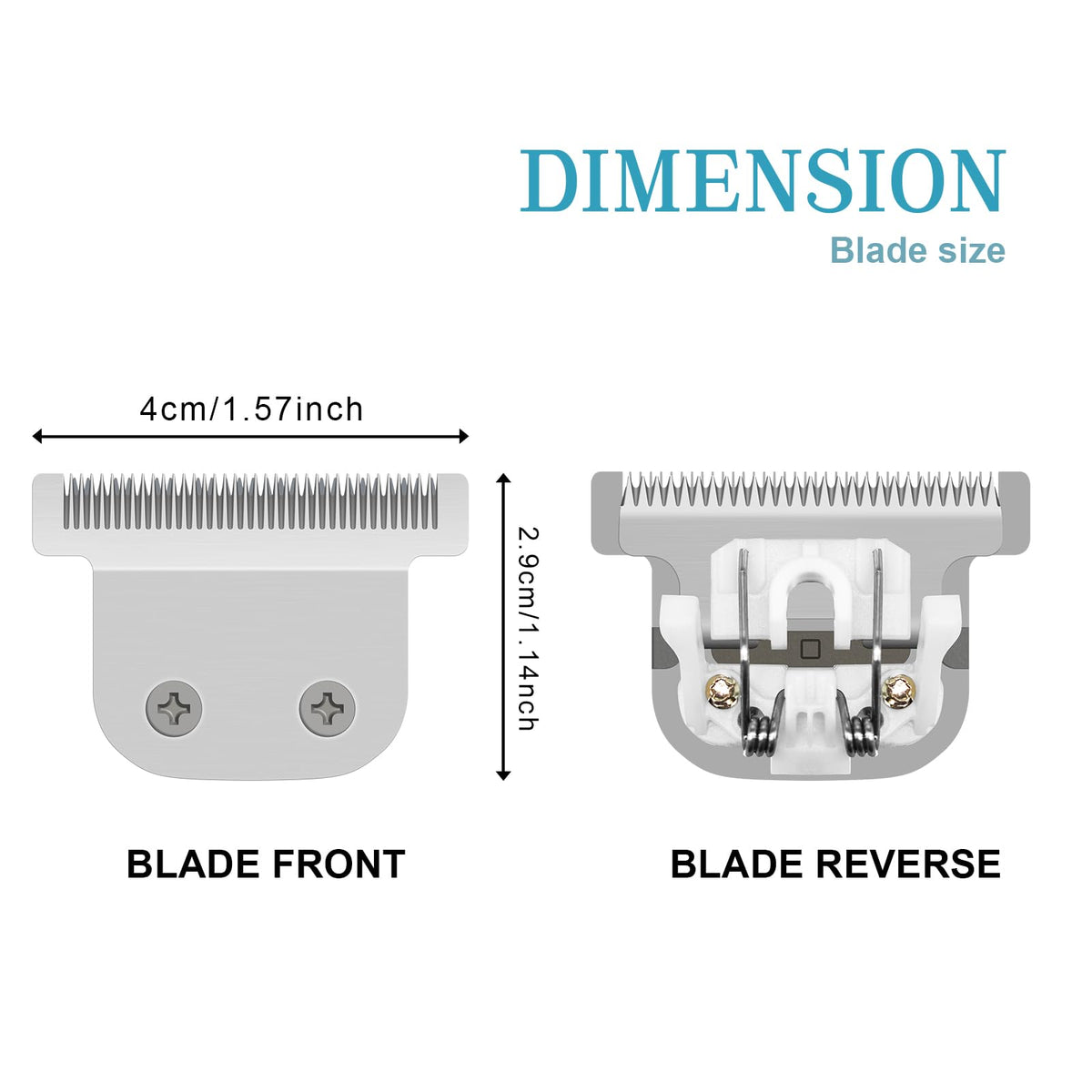 DODAER close-up of T-blade teeth highlighting precise trimming benefit