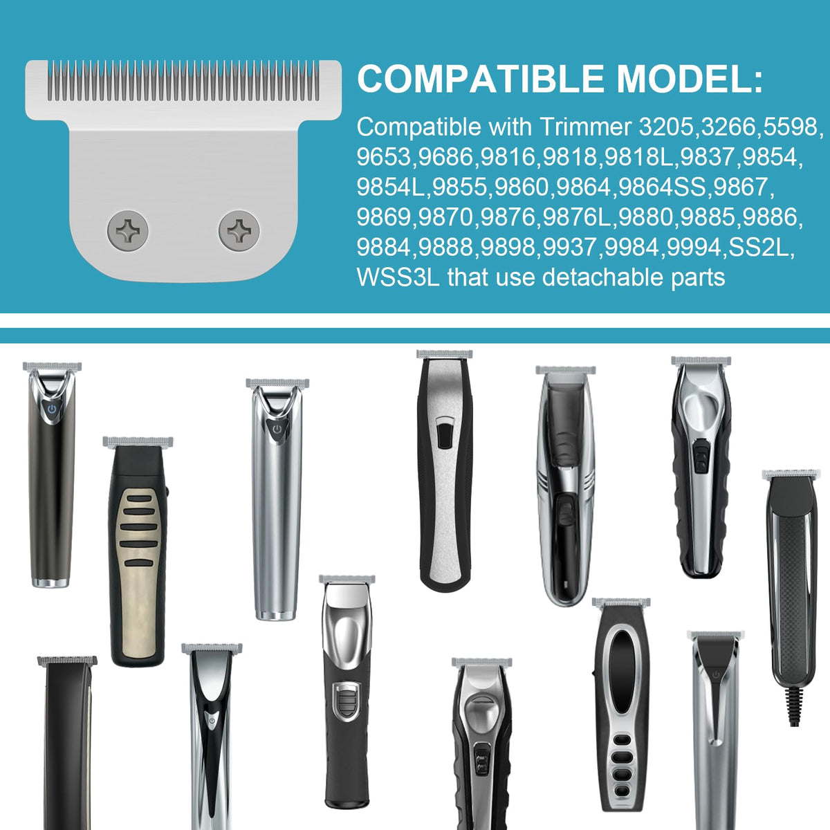 DODAER blade installed in Wahl trimmer showing quick replacement benefit