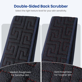 dodiff in use in shower demonstrating independent back cleaning