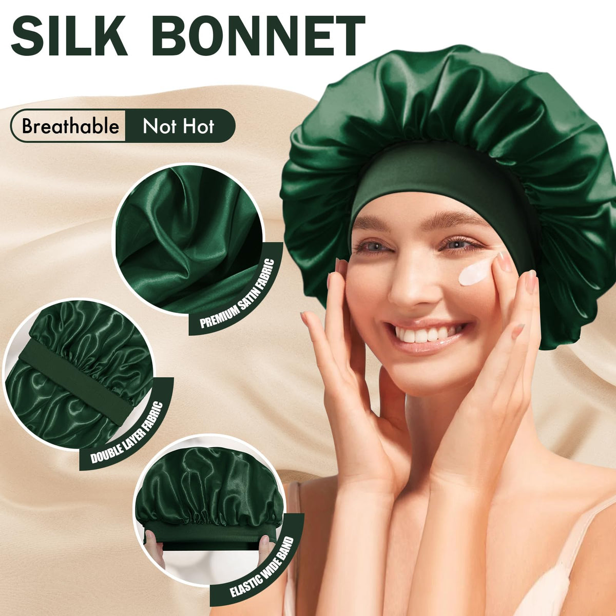 Doitory elastic band detail demonstrating soft stretch and secure no-mark hold benefit