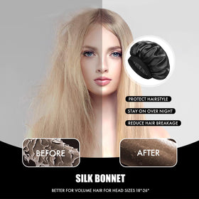 Doitory bonnet beside ruler showing 14-inch diameter for one-size-fits-most fit