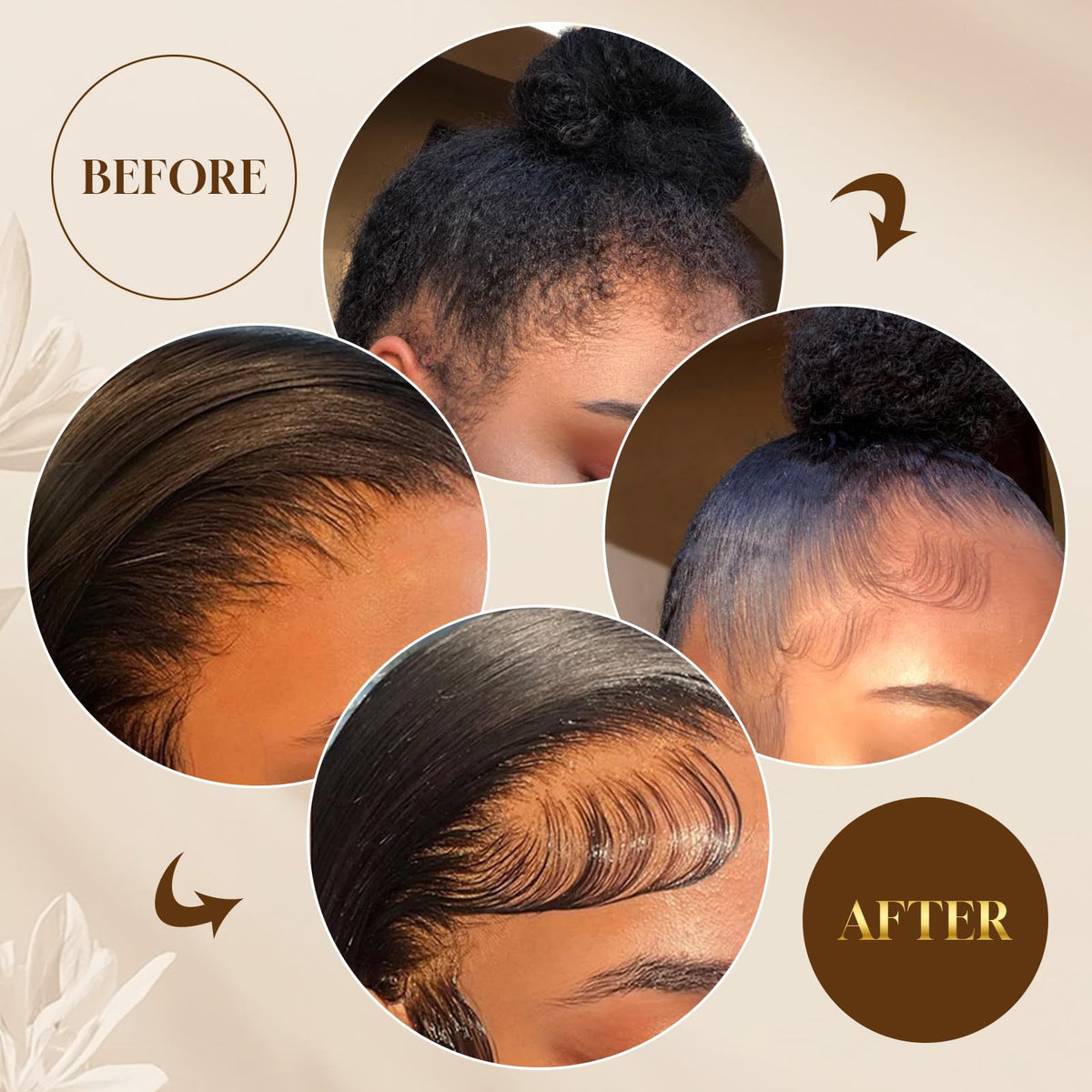 Dolahair used on sectioned hair to prep and smooth braids