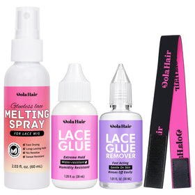 Dolahair front packaging kit showing all components and convenient travel benefits