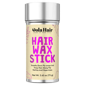 Dolahair front packaging showing compact wax stick and branding for easy carry