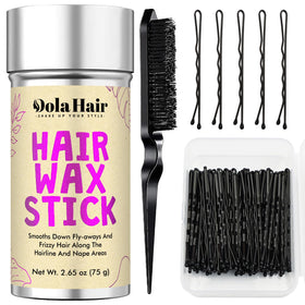 Dolahair front packaging showing complete bobby pin kit and tools for organized styling