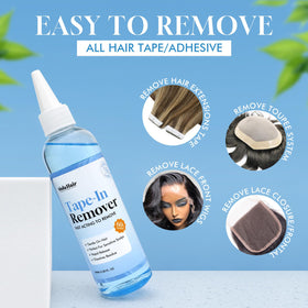 Dolahair in-use by stylist removing tape-in extensions for gentler release