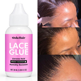 Dolahair open cap showing glue texture, easy-to-apply consistency benefit