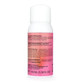 Dolahair size scale bottle in hand showing convenient 3.4 fl oz travel-friendly