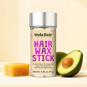 Dolahair used to smooth hair into a sleek bun for performance