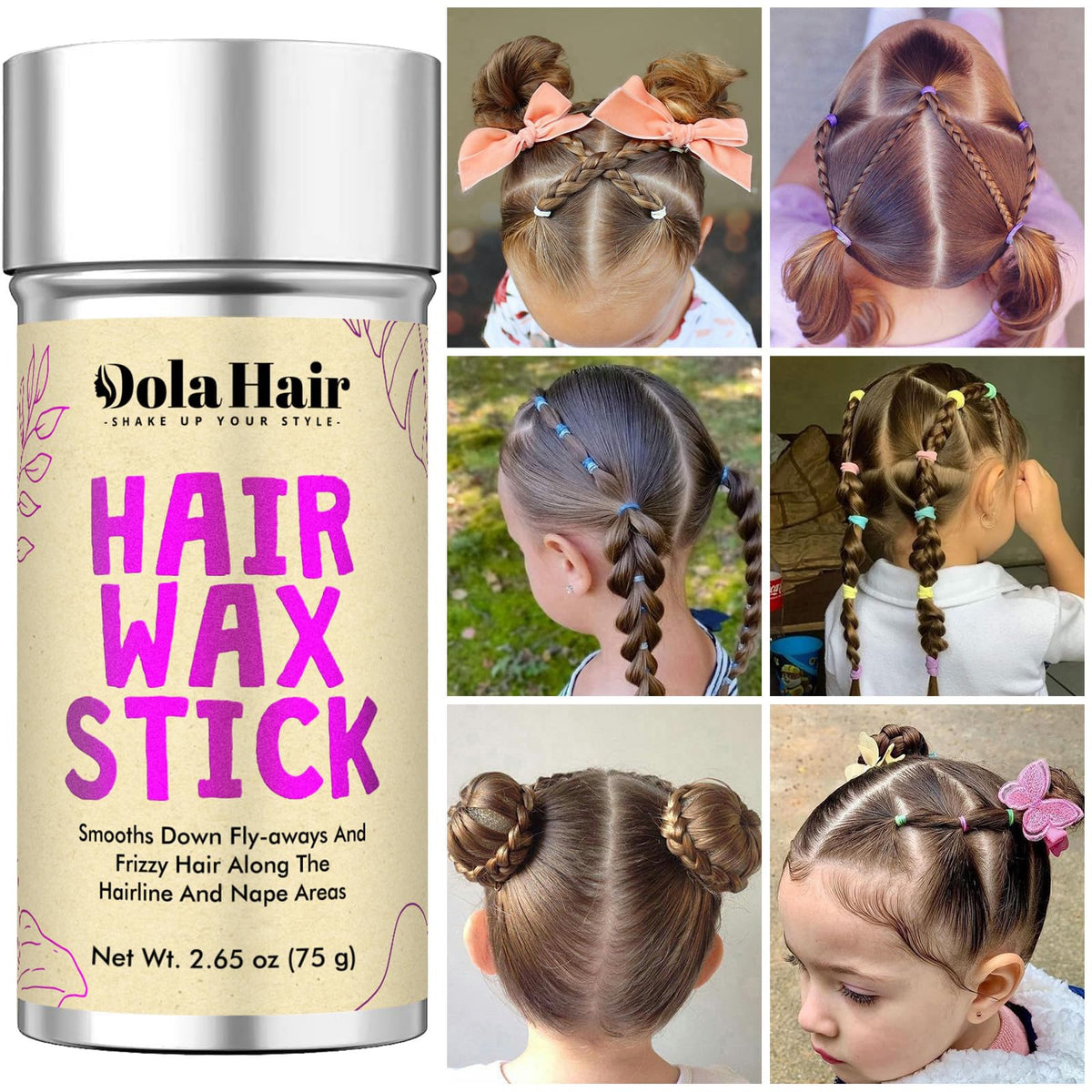 Dolahair close-up on smoothed hairline texture for polished finish