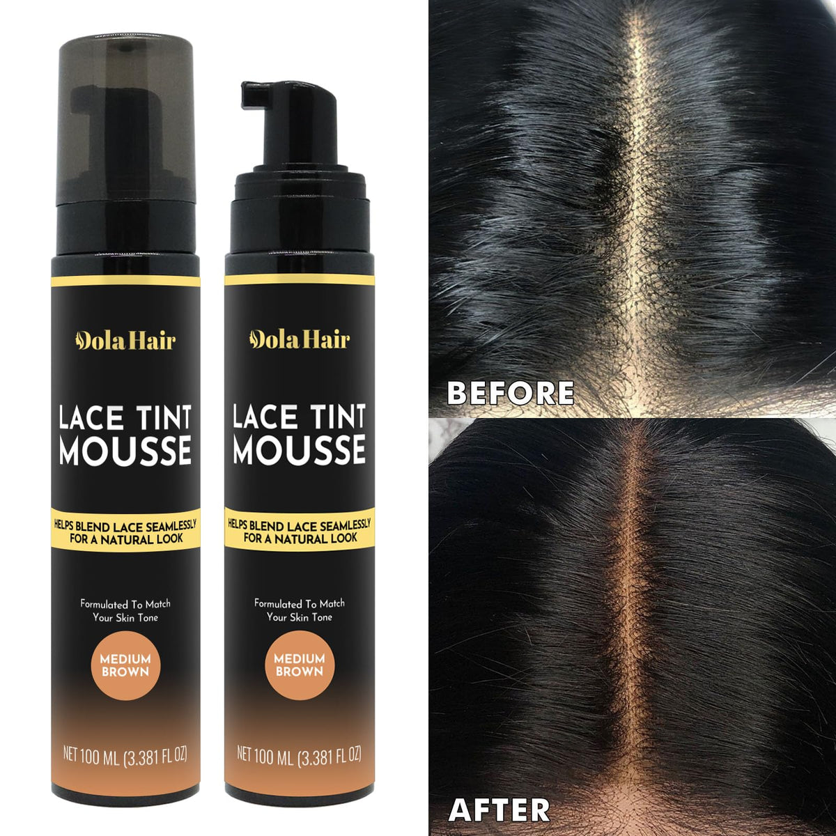 Dolahair hair wax stick and 30g edge control with brush for sleek baby hairs