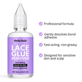 Dolahair demonstration of wet hairline for secure, invisible bond