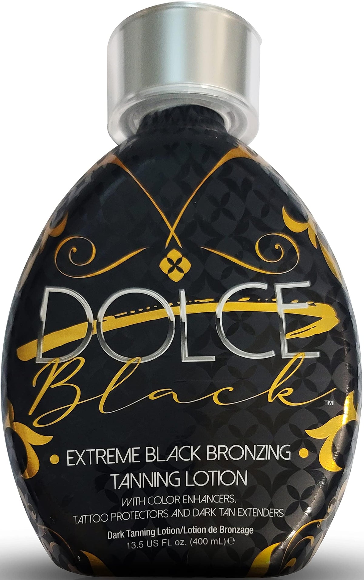 Dolce Black label close-up highlighting natural ingredient list