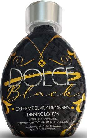 Dolce Black label close-up highlighting natural ingredient list