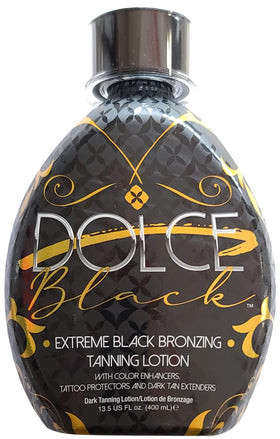 Dolce Black pump dispensing lotion for easy, controlled application