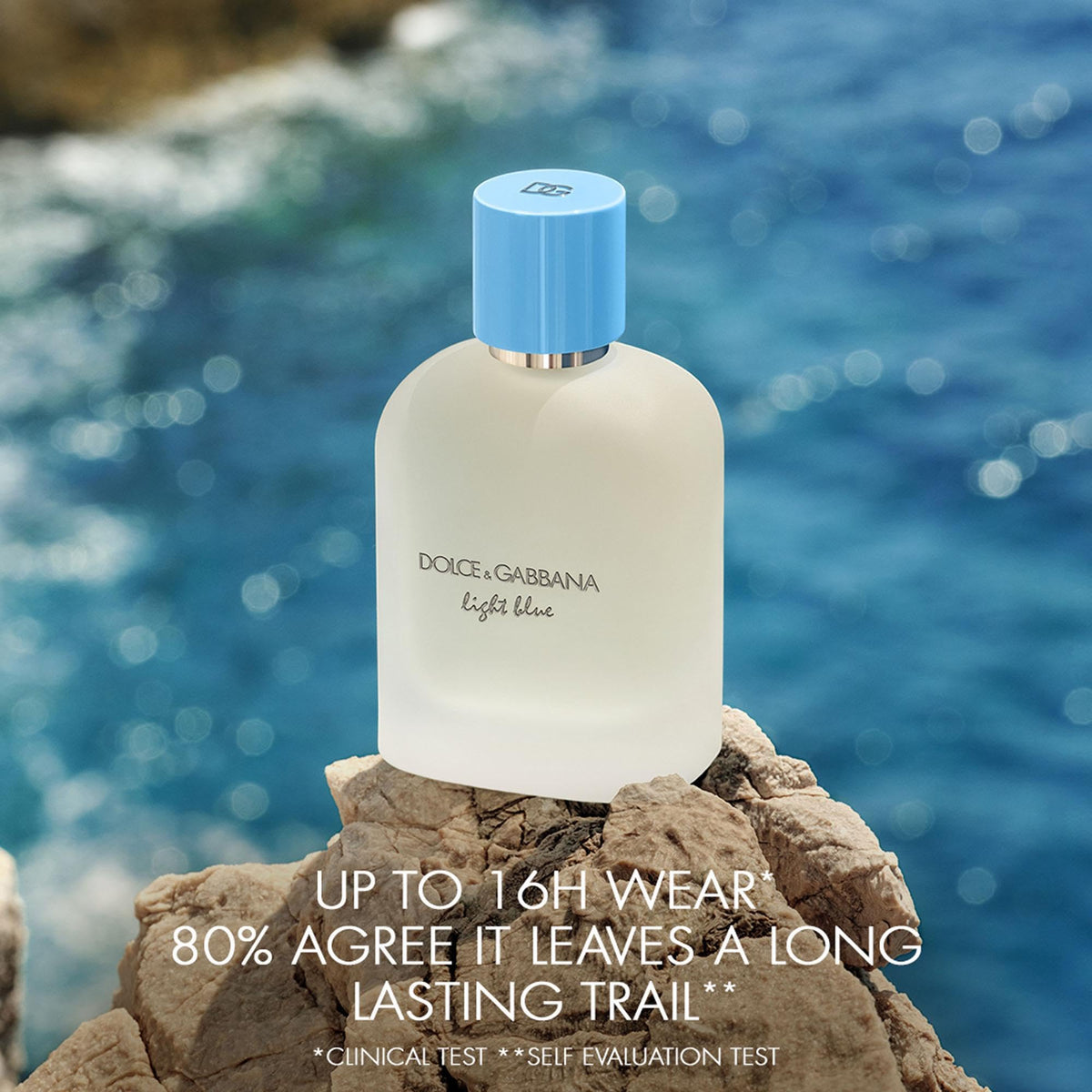 Dolce&Gabbana Light Blue being sprayed on skin demonstrating fresh daytime application