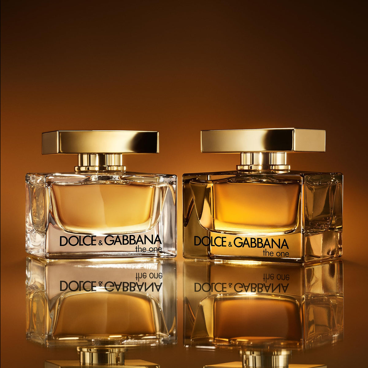 Dolce&Gabbana The One next to a credit card to show compact travel-friendly size