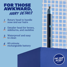 Dollar Shave Club brow and detailer attachment close-up for precise shaping