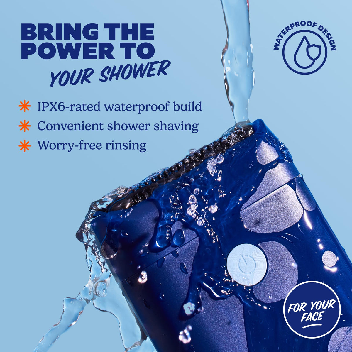 Dollar Shave Club detail of floating blades showing contouring for smooth contact