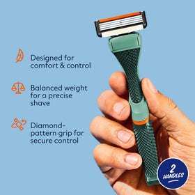 Dollar Shave Club side profile illustrating balanced weight and ergonomic shape