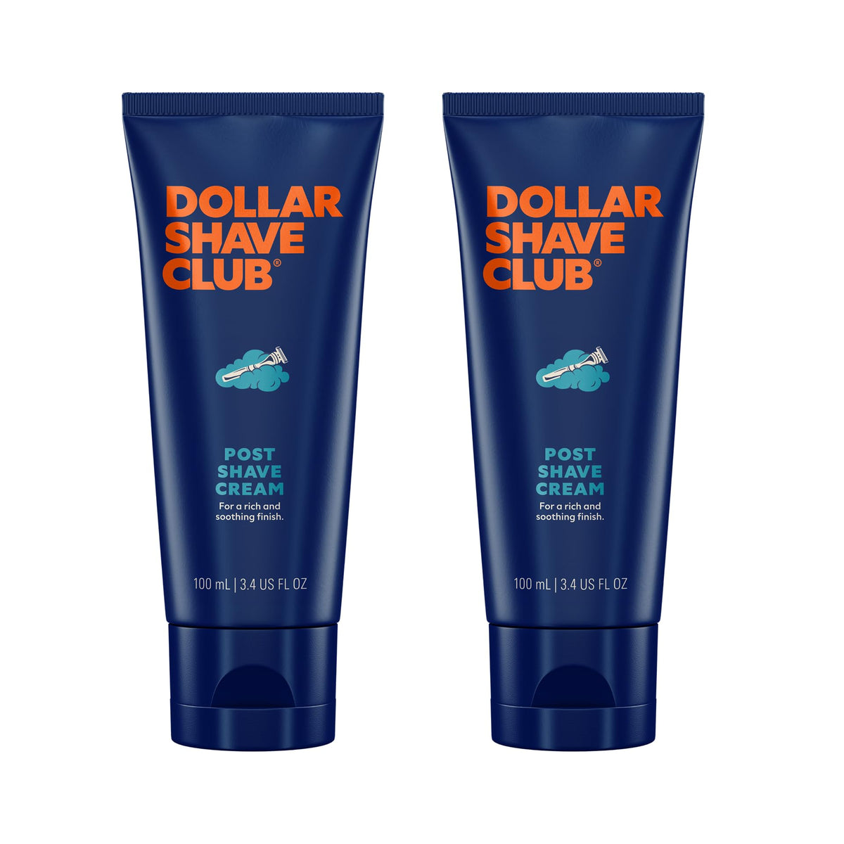 Dollar Shave Club front packaging showing bottle and label for quick identification and convenience