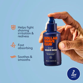 Dollar Shave Club pump detail for easy dispensing and mess-free use