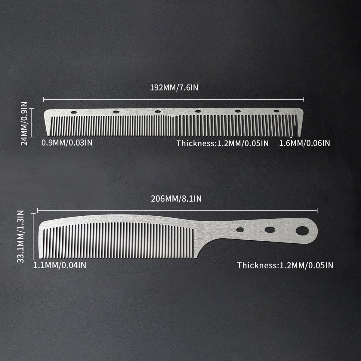 Dolmifapro comb used by barber showing heat-resistant durability and precise sectioning