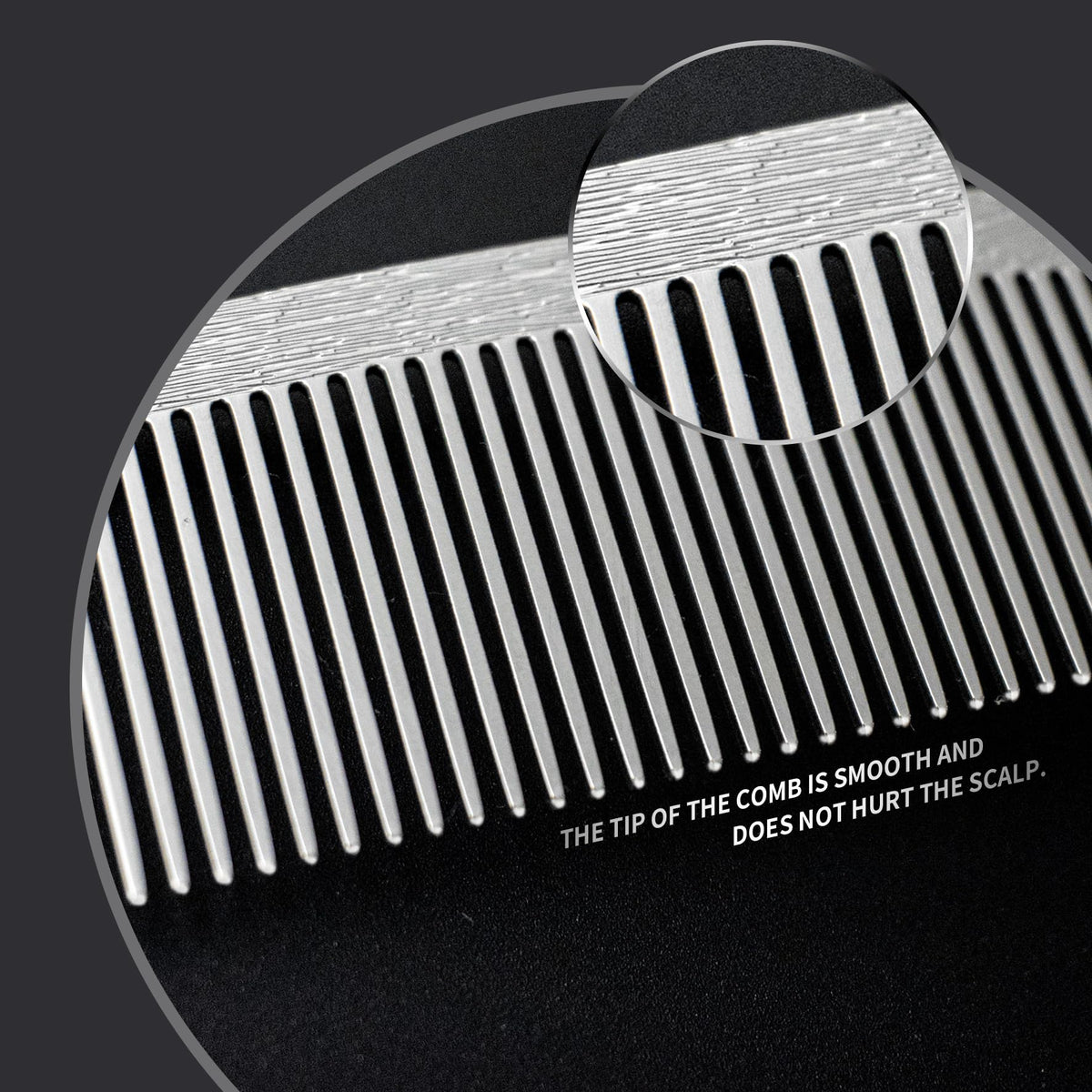 Dolmifapro comb held in hand to show compact size and portable professional utility