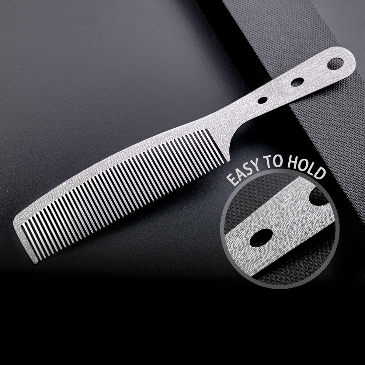 Dolmifapro fine-tooth edge detail demonstrating smooth rounded teeth for gentle detangling
