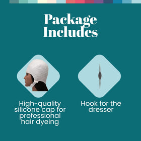 Dompel cap with included needle and brush for precise controlled application