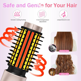 Dongxw closeup ceramic barrel highlighting even heat for smooth styling