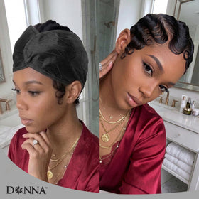 DONNA adjustable tie detail showing custom fit and slip prevention