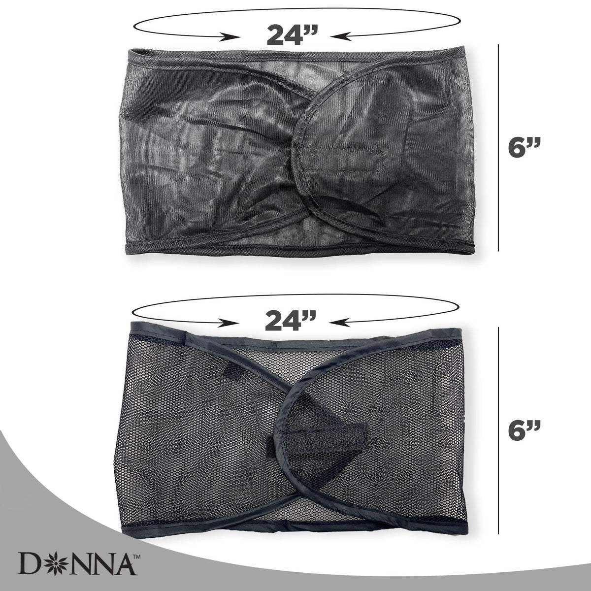 DONNA cap inside lining showing satin interior for hair protection