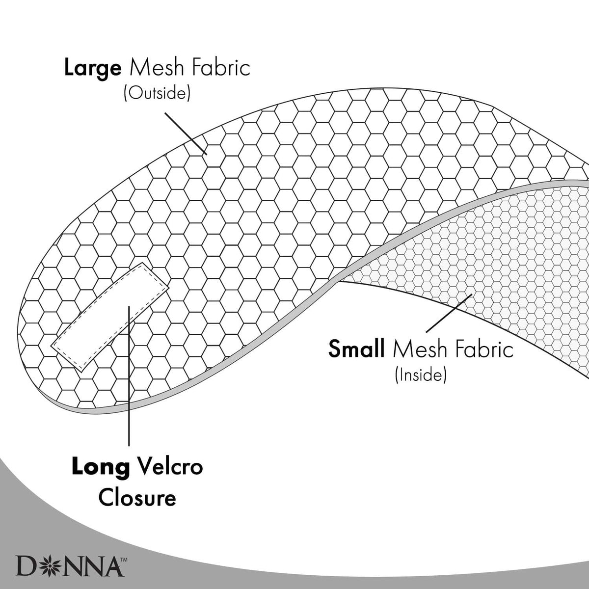 DONNA wrap worn overnight illustrating protected hair and reduced friction
